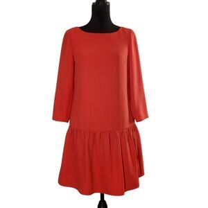 elegant midi wedding guest dresses Dropped Waist Long Sleeve Chocolate Maxi Dress main image 0